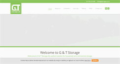 Desktop Screenshot of gtstorage.co.uk